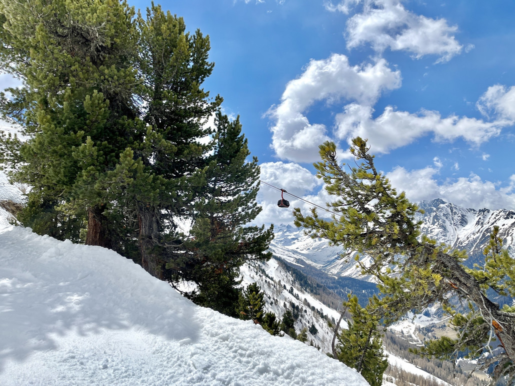Ruhige Runden auf den Pisten an der Pardoramabahn