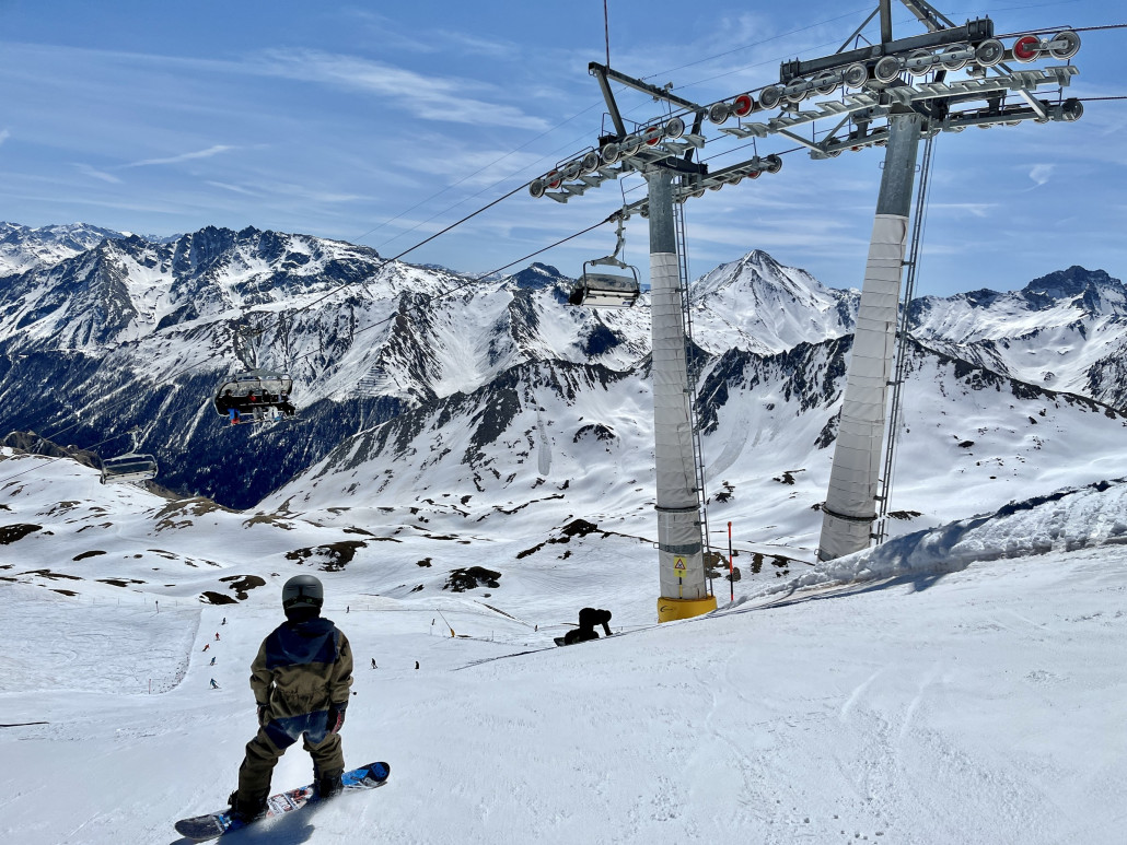 Blick vom Ausstieg der Greitspitzbahn