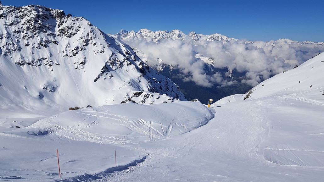 Abfahrt von Gentianes