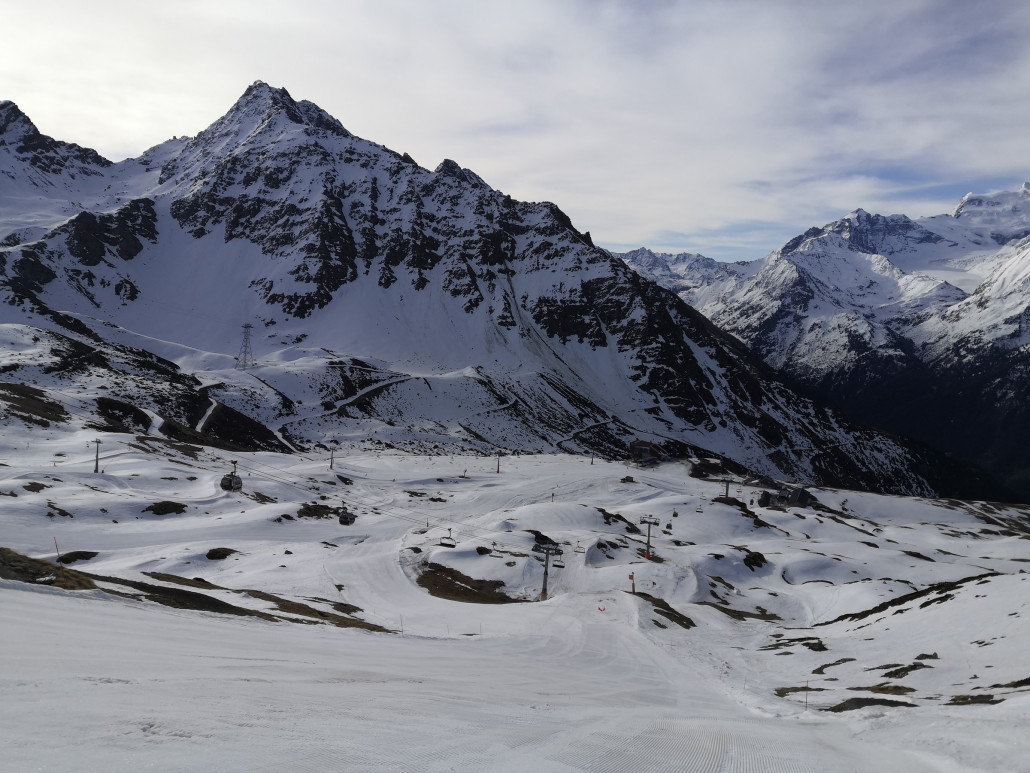 Die zweite Piste auf der Südseite will auch ausprobiert werden.