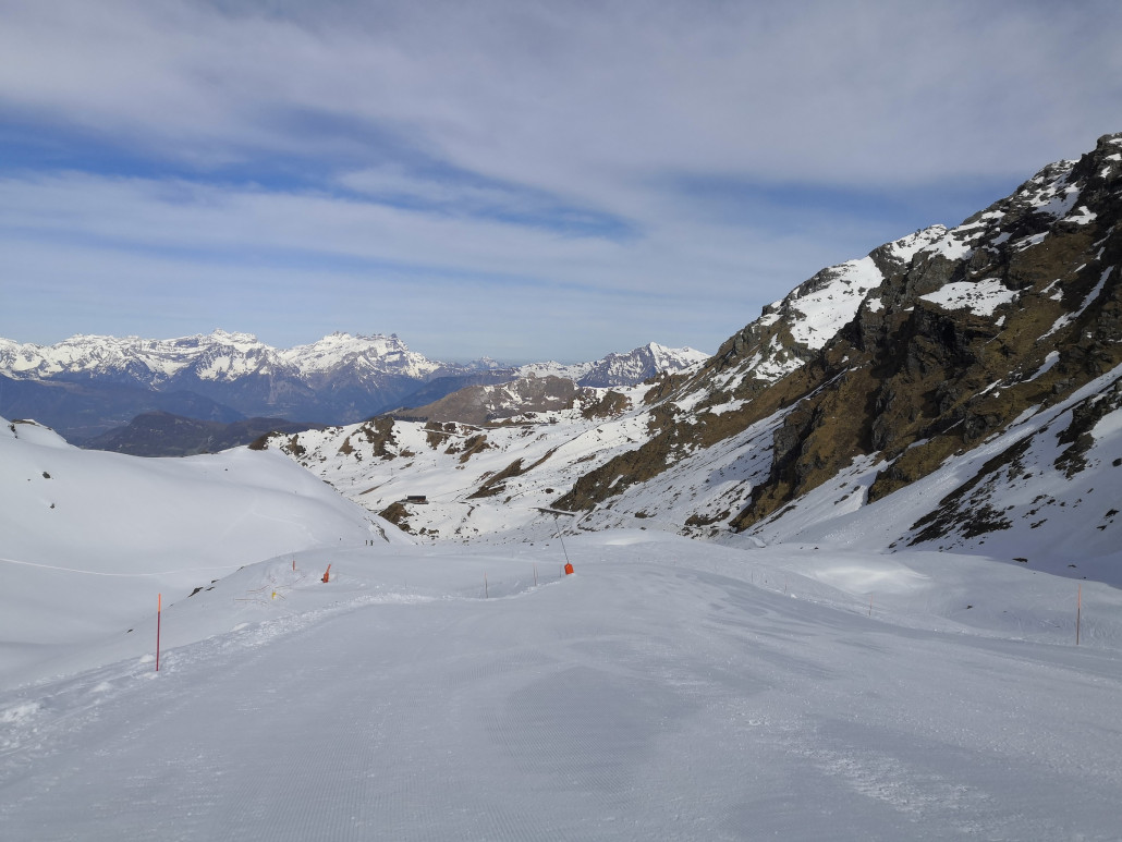 Die Piste macht Spass - inbesondere wenn man sie für sich hat.