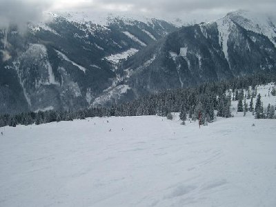 Letzte Piste des Skicircus am Spieleck