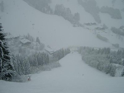 Schöner eisiger Schlusshang der Zwölfer-Nord