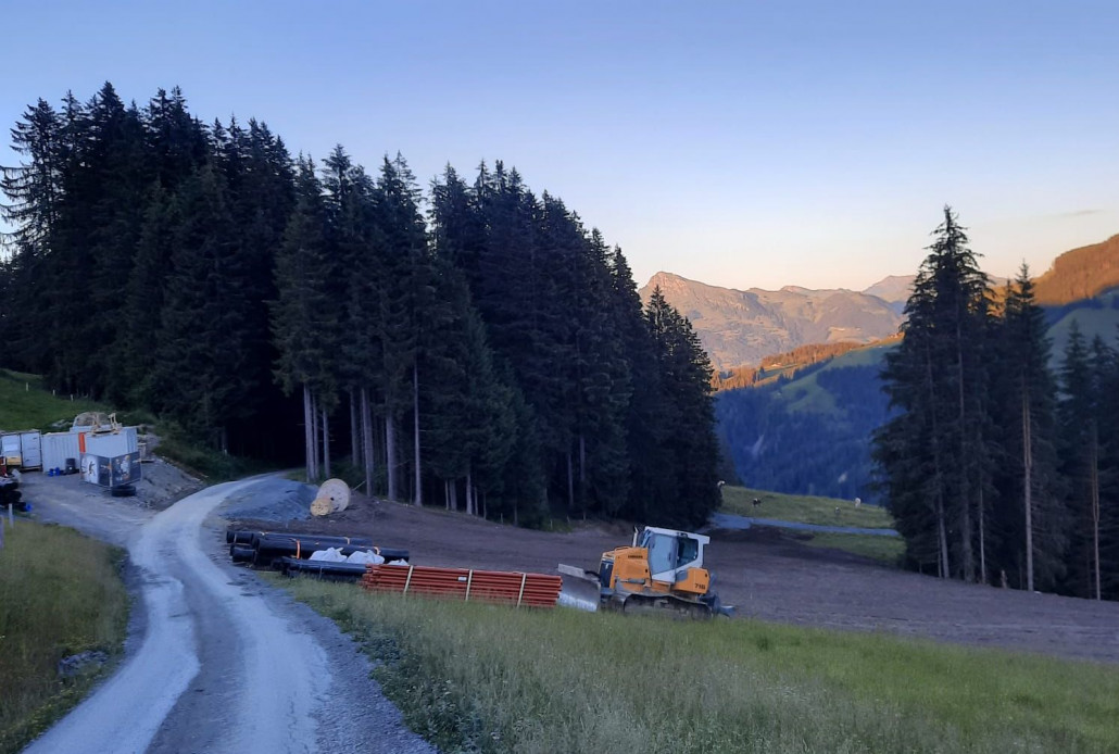 Baustelle Speicherteicherweiterung Tanzboden, BB Wilder Kaiser
