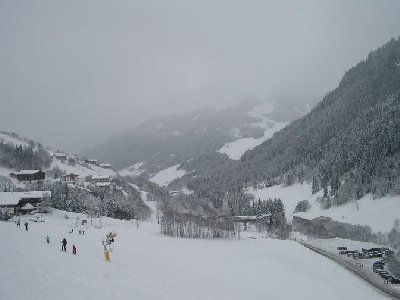 Nicht wirklich schönes Wetter zum Skifahren