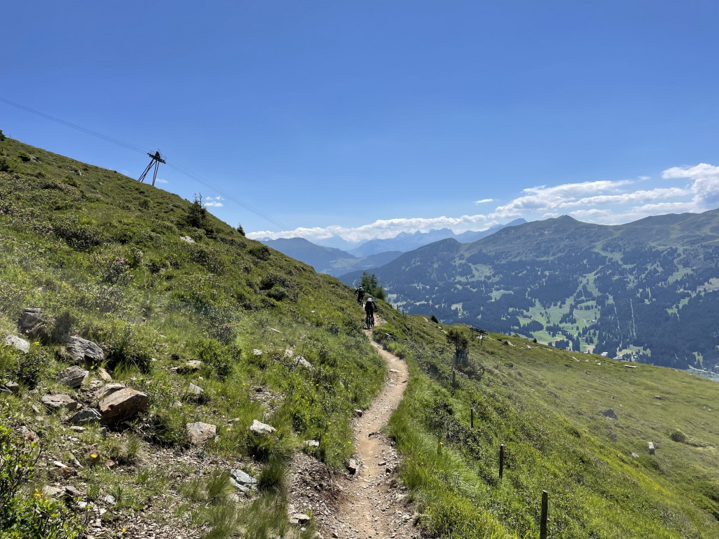 Trail im Bereich des SL Scharmoin