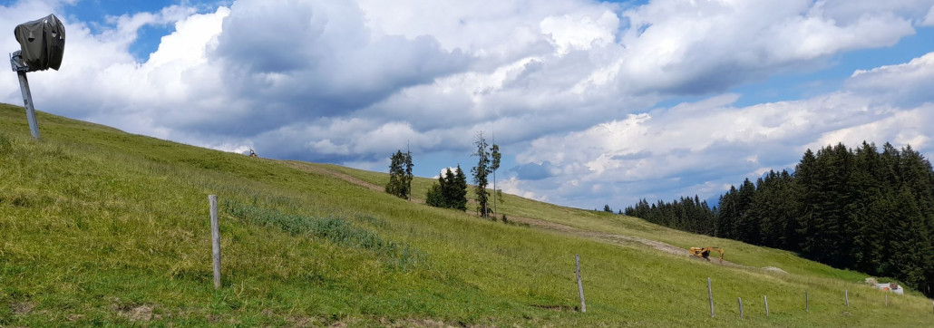 Almabfahrt oben: schon wieder zugeschoben ...