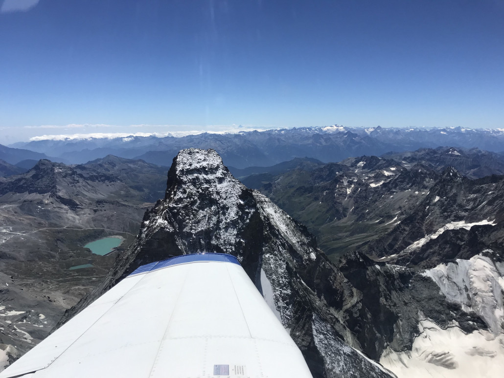 Matterhorn und Monte Viso hatte ich glaube ich noch nie zusammen auf einem Bild