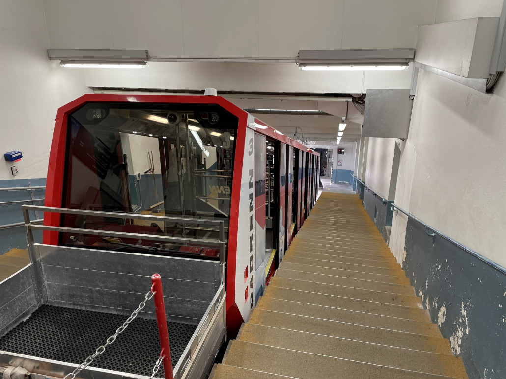 Ankunft auf dem Weissfluhjoch.