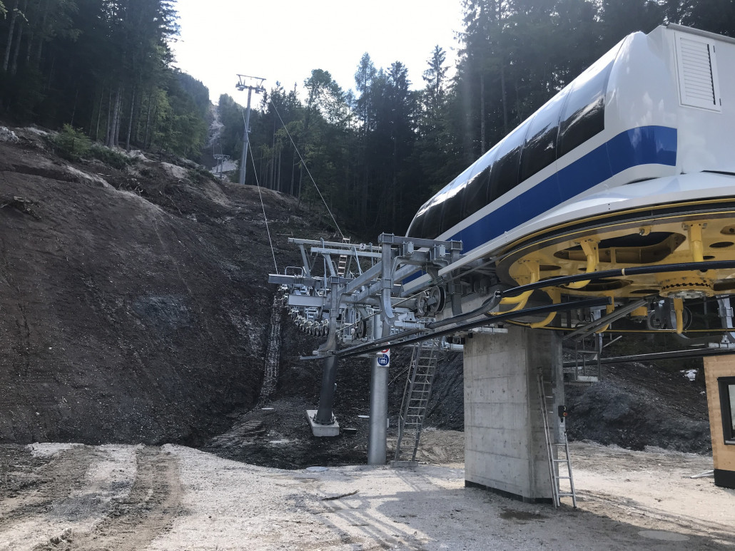 Talstation neuer Vierersessellift Vitranc 2