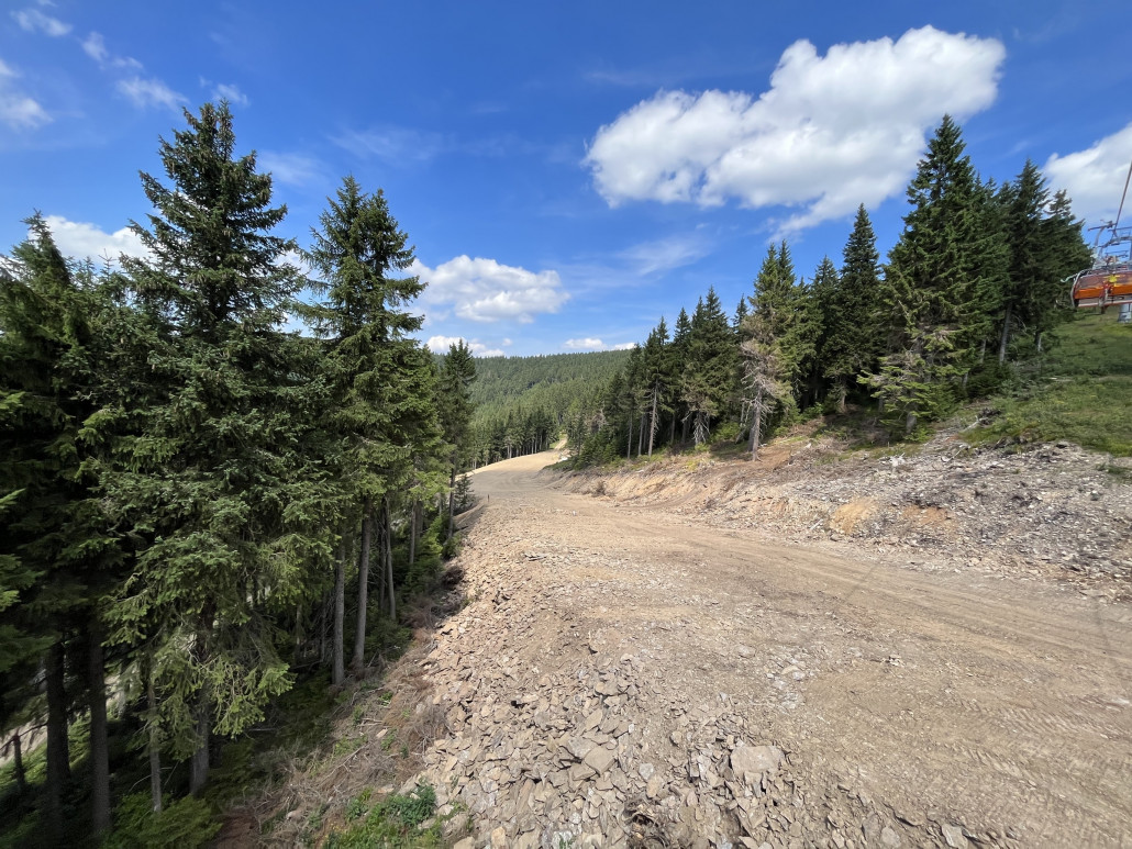 24.07. auch hier erkennt man dass in 7 Wochen eine Verbreiterung und Modellierung erfolgte, optisch wirkt diese abgeschlossen