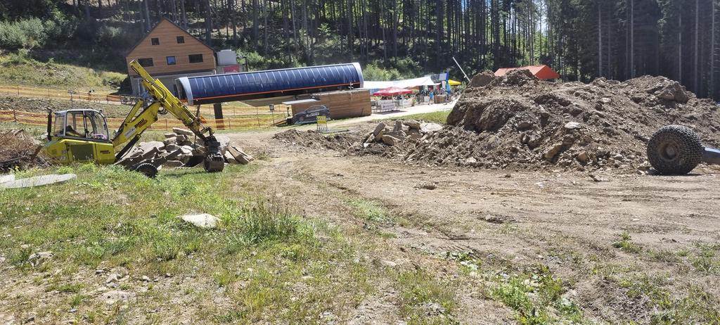 @Windguru An der Talstation ist tatsächlich eine Überführung über den Bach entstanden. Damit dürfte man dann rechts um den Schirm herum über das Skischulgelände ebenfalls den Lift erreichen können. Was die Fertigstellung betrifft: wir haben Anfang August und bis zum Winter ist noch viel Zeit – das wird sicher alles fertig, keine Angst.