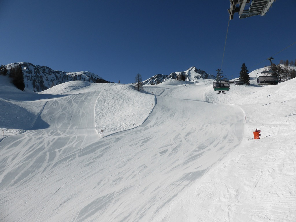 oberer Teil der Pisten am Lärchfilzen 4-er