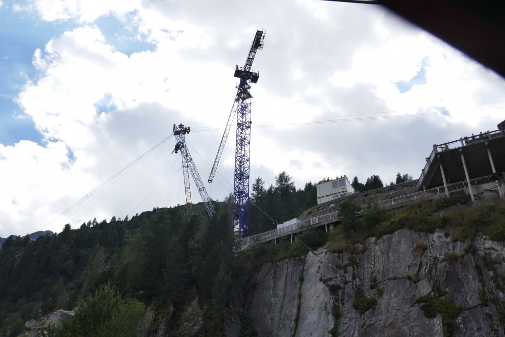 Baustelle aus der aktuellen Gruppen-EUB gesehen