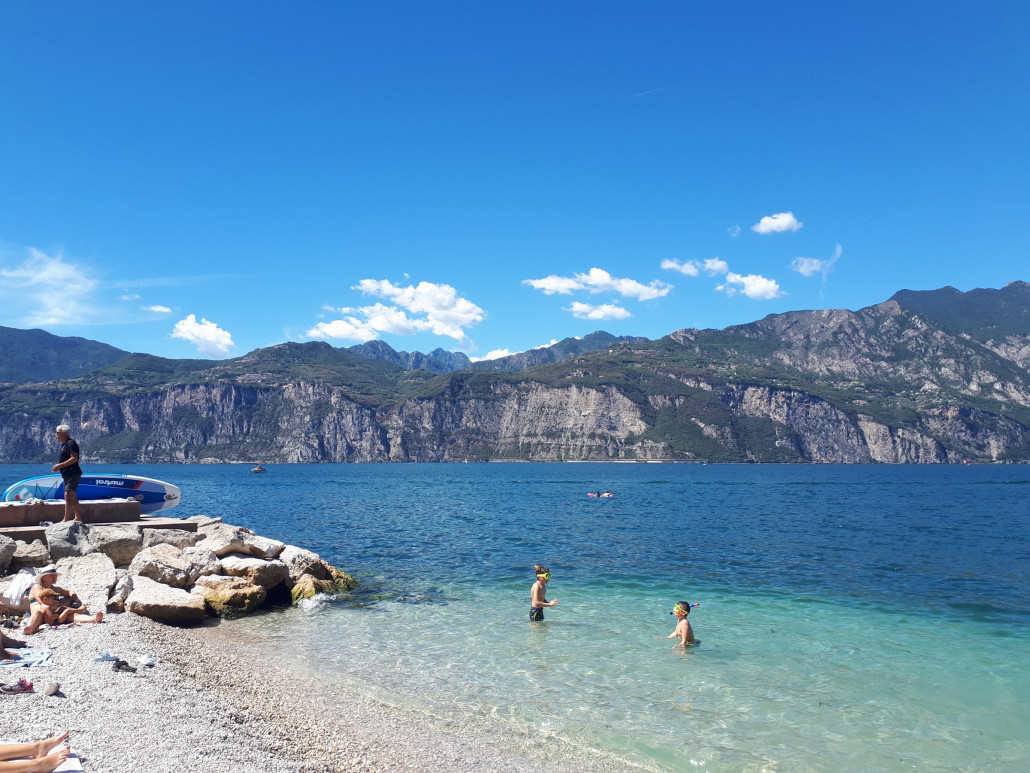 Abschluss am Strand in Malcesine