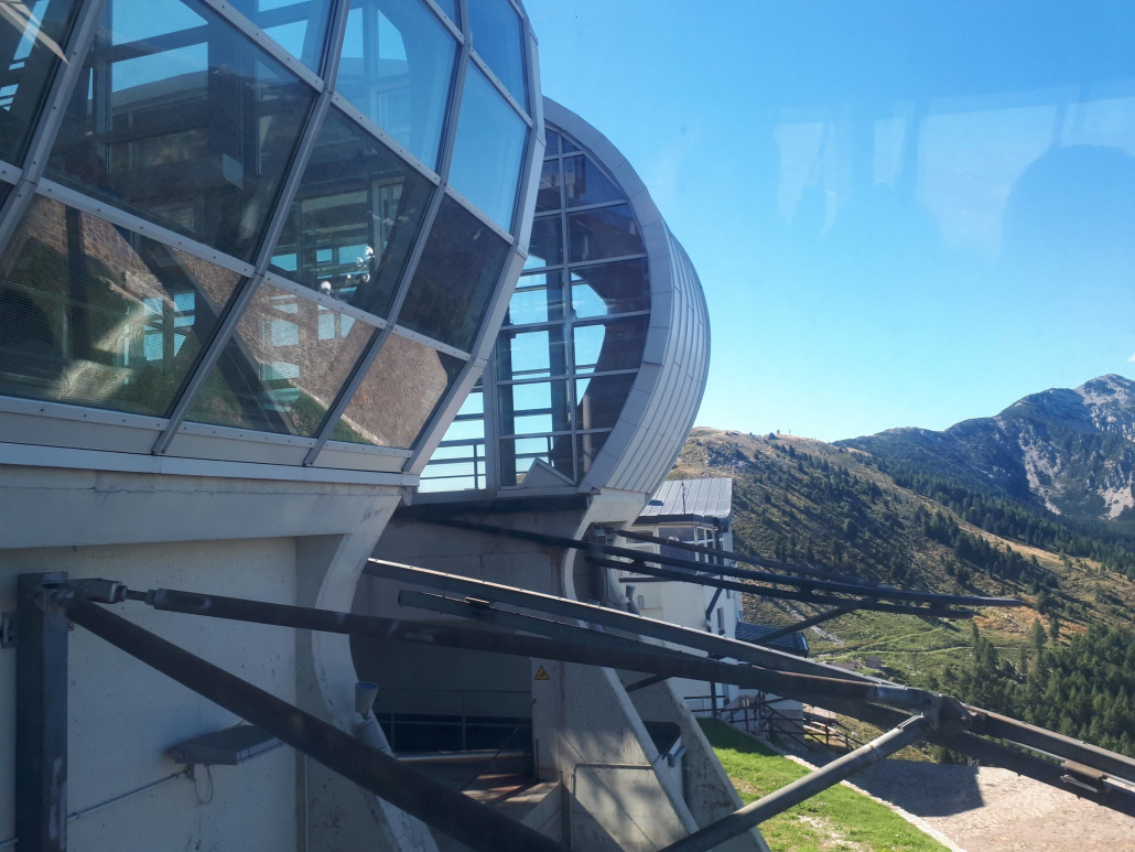 Bergstation aus der Kabine