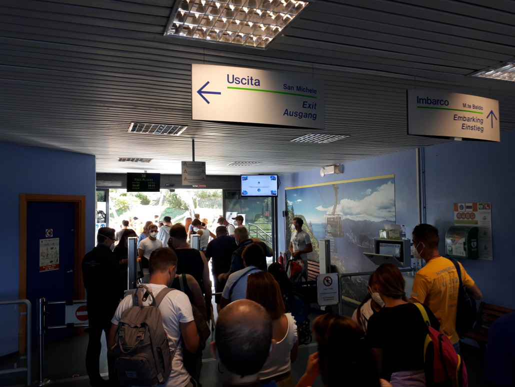 Umstieg in der Mittelstation