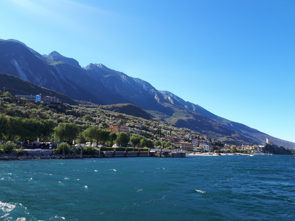 Malcesine von der Autofähre aus