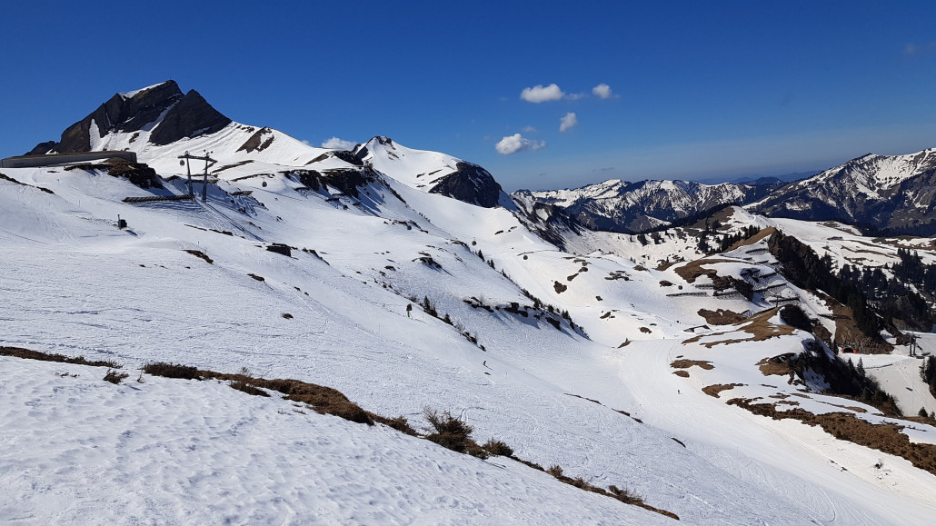 Schneelage Gipfelbahn