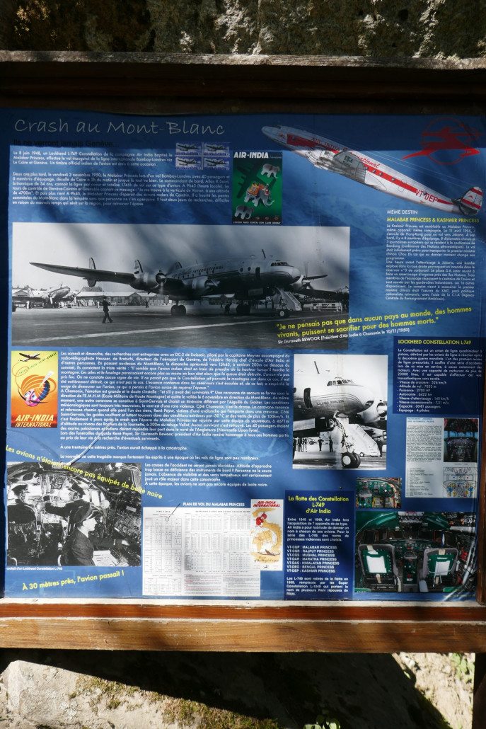 Infos zum Absturz der Air India Lockhead L-749 Constellation im Jahr 1950.