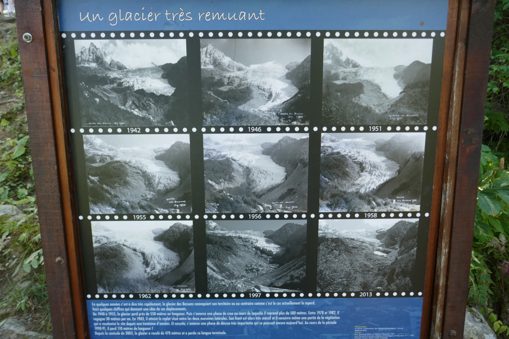 Auch im letzten Jahrhundert gab es noch Wachstumsphasen des Gletschers…