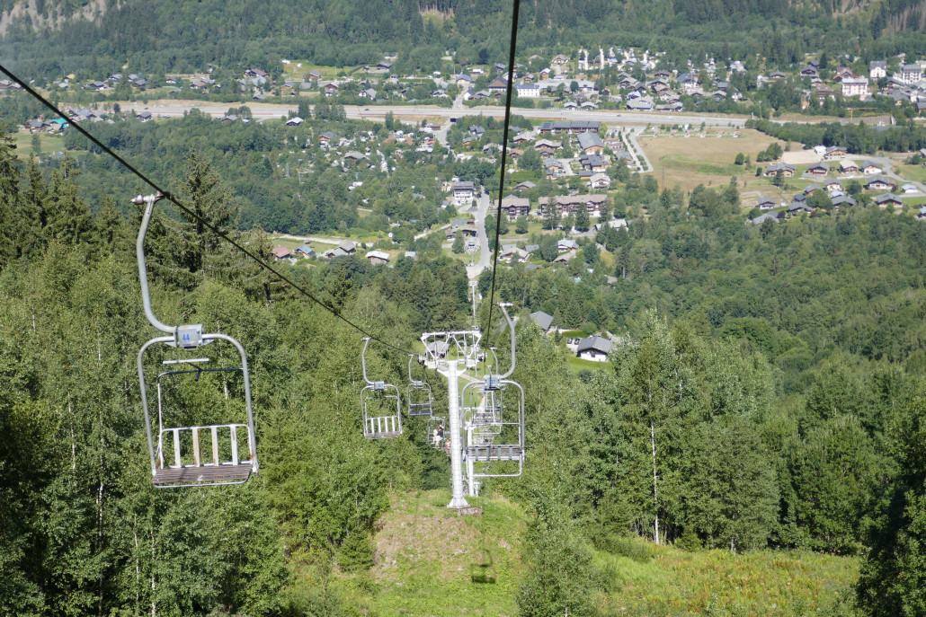 Talfahrt und Strecke der Bosson SB.