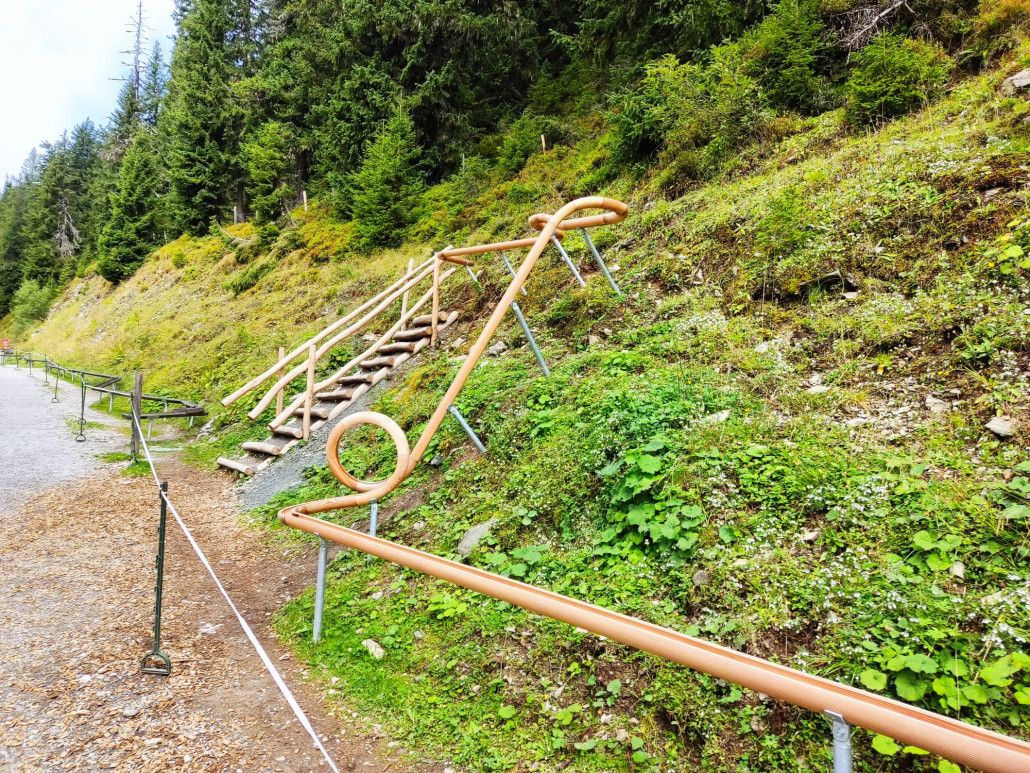 Start der neuen Bahn mit dem ersten Abschnitt