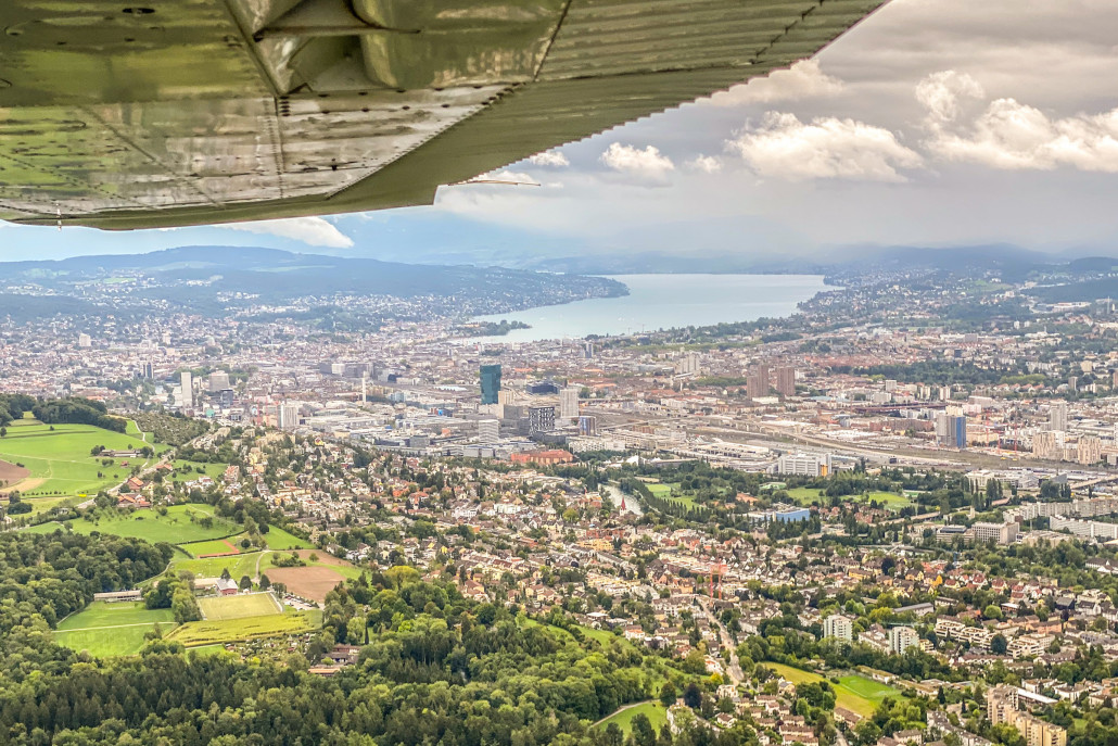 Stadt Zürich und Zürichsee