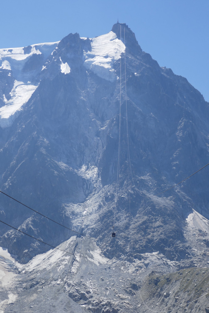 Hier sieht man gut wie das Seil der PB durchhängt.