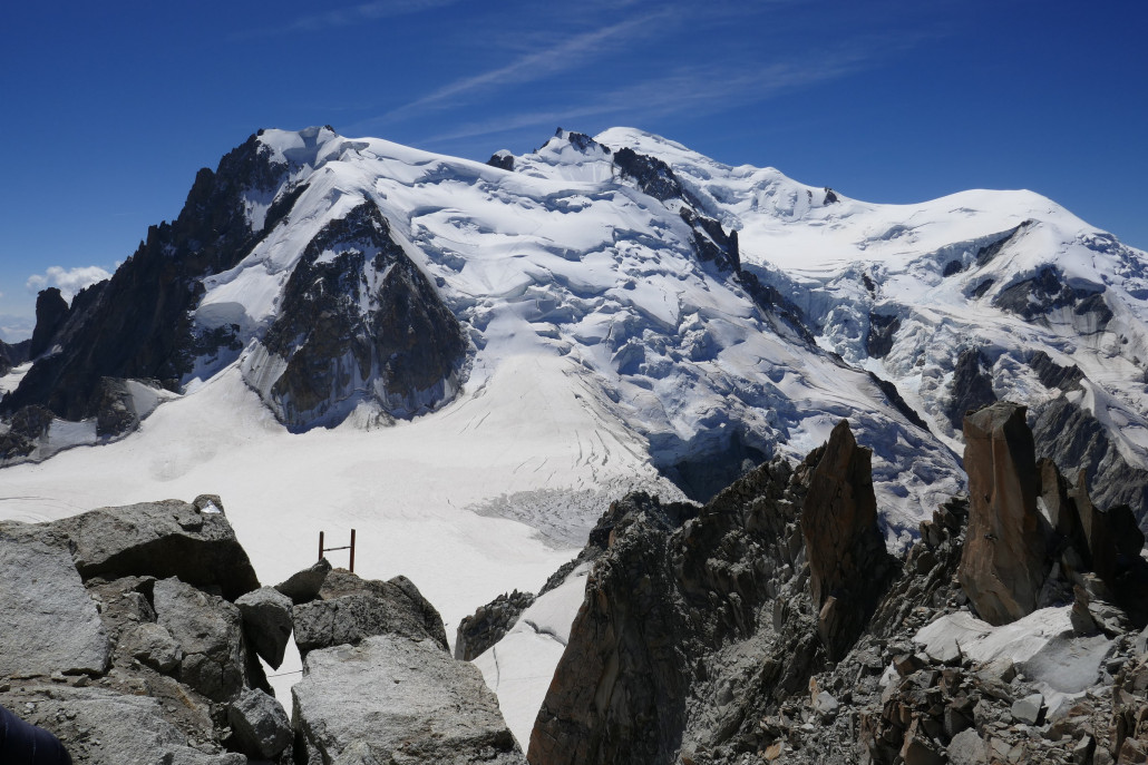 Noch mal Blick zum Mont Blanc.