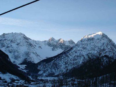 Ausblick Niggenkopfbahn I Fast erster auf der Piste :)
