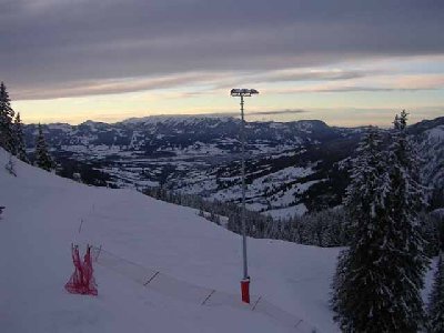 Hörnergruppe von der Ata-Piste aus gesehen