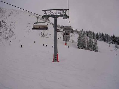 In der Iselerbahn kurz vor der Bergstation