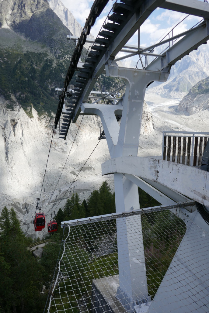 G-EUB und Vallée Blanche / Mer de Glace.