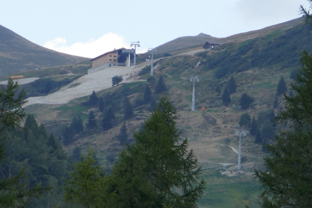 Baufortschritt Bergstation.