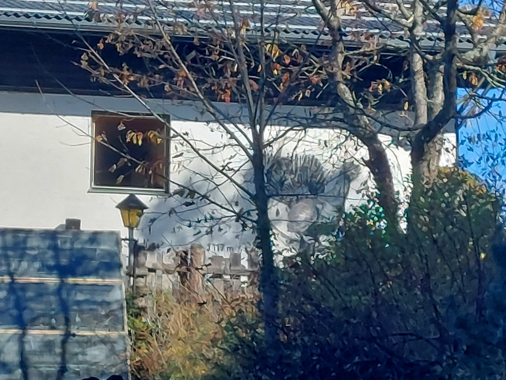 Aufwendige Bemalung der Hausfassade