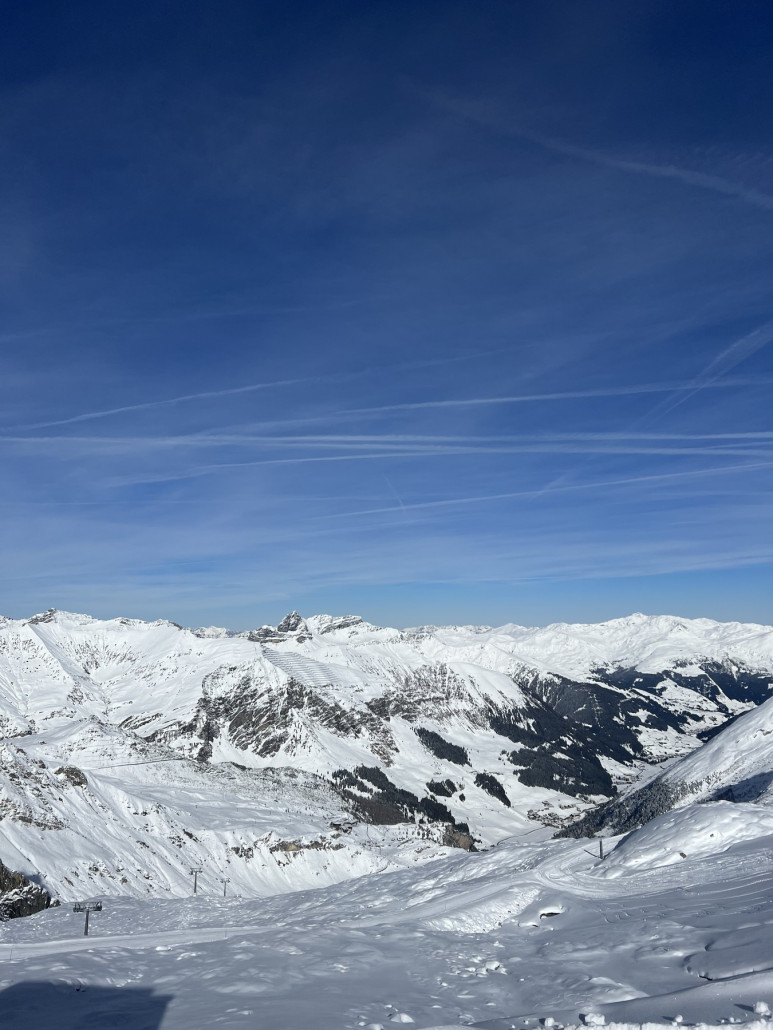 Auch im Tal ist es schön weiß…