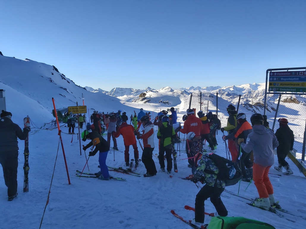 Gletscherjet 4 Bergstation.