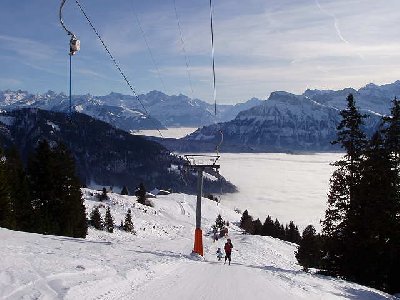 Skilift Obermatt mit Nebelmeer