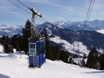 Nochmals Kabine vor der Bergstation