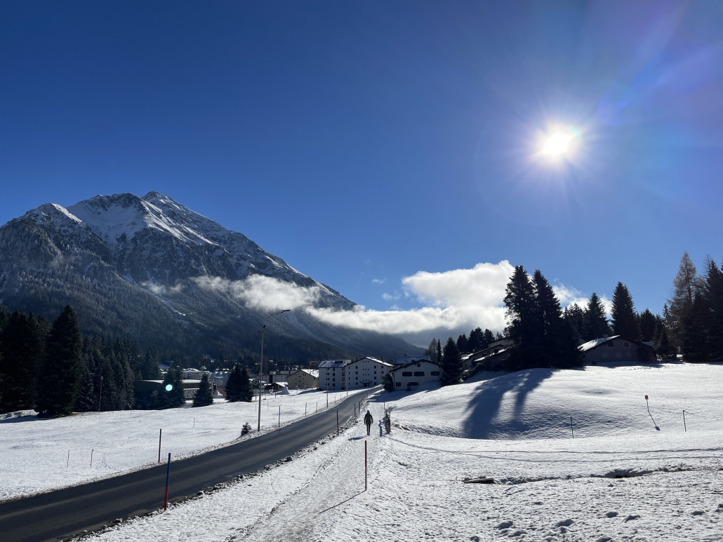 Wenn man nicht so genau hinschaut und die Dicke der Schneedecke weitestgehend ignoriert, könnte man sich schon beinahe im Hochwinter wähnen.