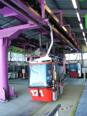 Das Innere der Bergstation der EUB.