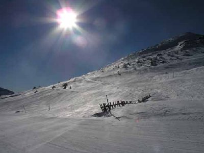 Herliche Pistenverhältnisse auf der Hochsonnabfahrt.