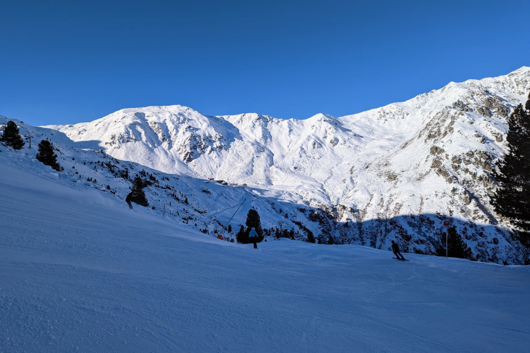 Nochmal Piste 10 - aber auch sehr schattig hier.