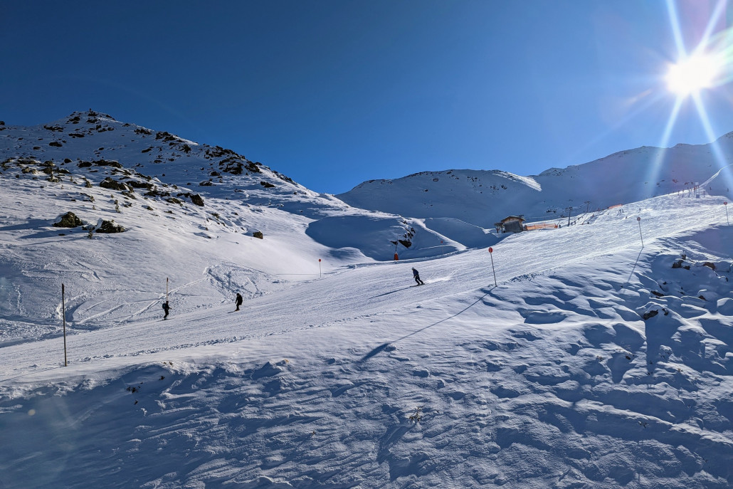 Einfahrt in die Piste 10.