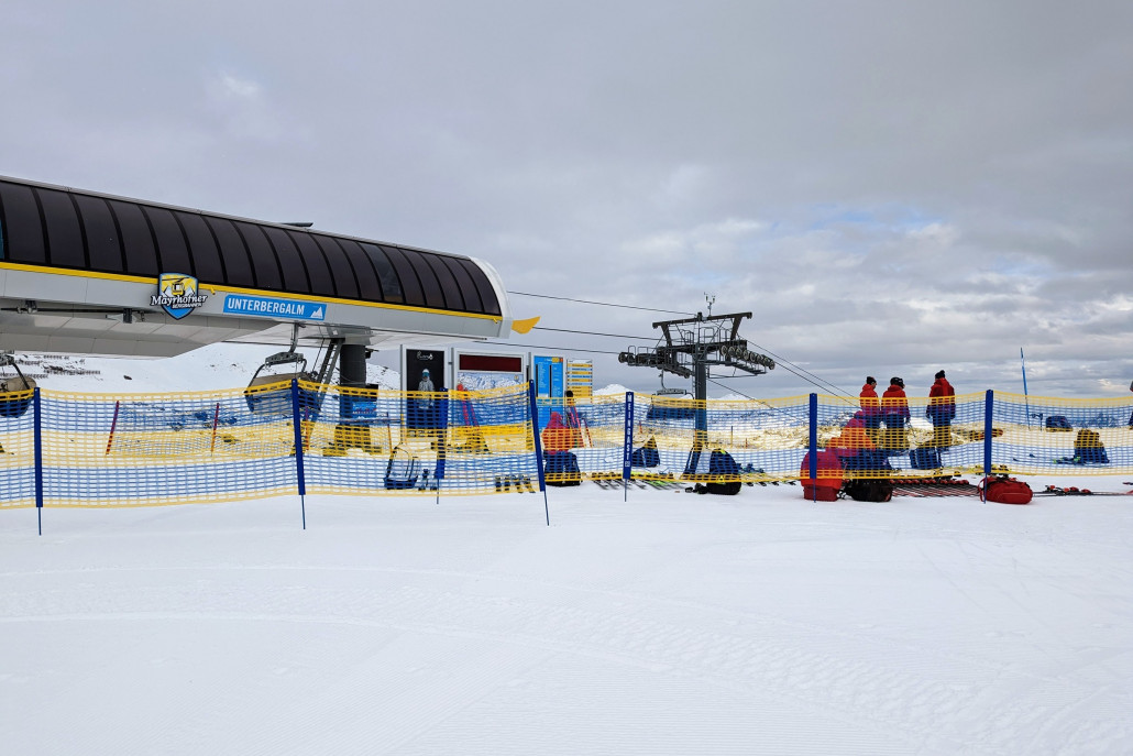 Sesselbahn Unterbergalm und zugehörige Piste waren exklusiv reserviert für Ski Austria Teamtraining. Ab mittags durfte dann der Nachwuchs ran.