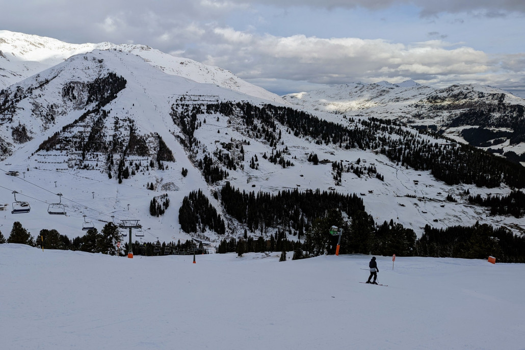 Penken Piste 32 mit Blick zum Horberg.