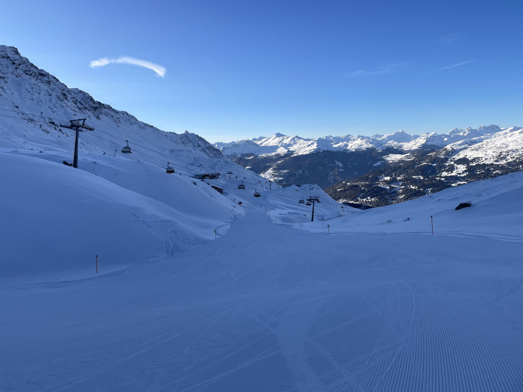 Kurz vor der Mottahütte. Ich bin fast alleine unterwegs.