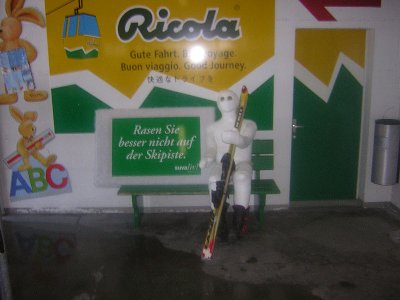 In der Talstation der 4EUB haben wir uns noch mit Lanschi getroffen ;-)