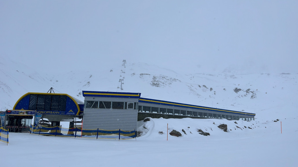 Am Masner Schnee und schlechte Sicht